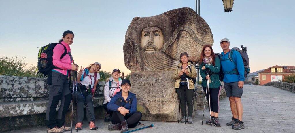 caminho de Santiago 5 group in Ponte de Lima